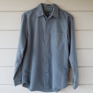 *Donated* Van Heusen L/S MdmWeight blue/whitChck M